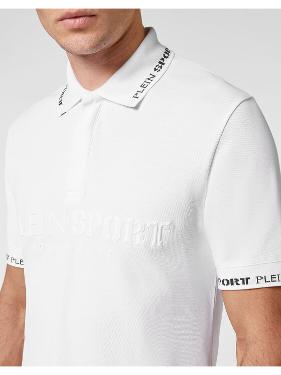 Plein Sport Plein Sport Polo 2077 Biały Slim Fit