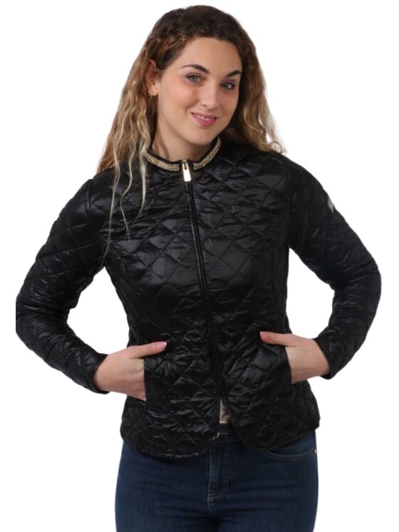 Yes Zee Giubbotto piumino Giubbino donna Nero Regular Fit
