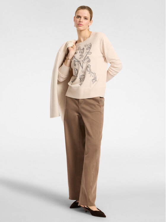 Elena Mirò Elena Mirò Maglione M510Z000647N002 Bianco Regular Fit