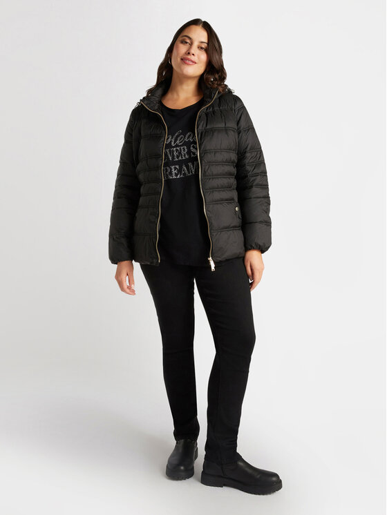 Fiorella Rubino Fiorella Rubino Giubbotto piumino F423T001318N033 Nero Regular Fit