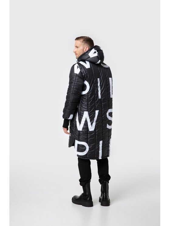 Pilawski Pilawski Płaszcz płaszcz Czarny Regular Fit