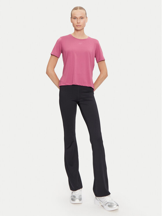 4F 4F Koszulka techniczna 4FWAW24TFTSF1012 Różowy Loose Fit