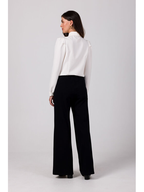 BeWear BeWear Spodnie damskie B275 Czarny Modern Fit