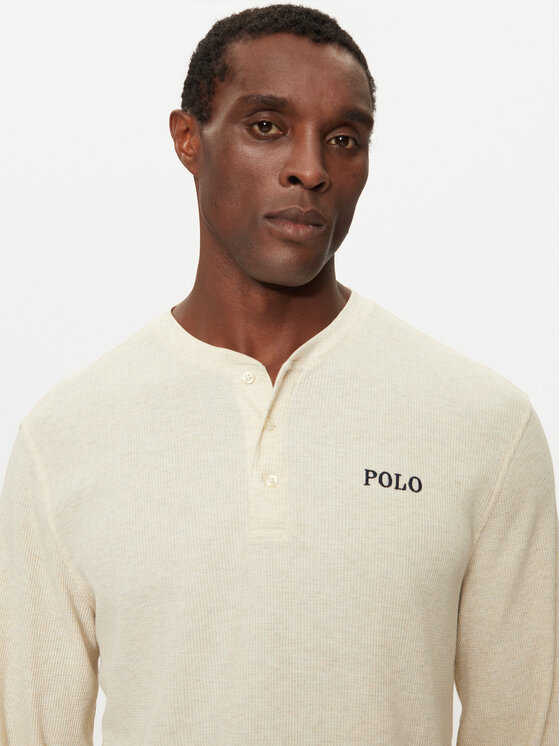 Polo Ralph Lauren Polo Ralph Lauren S dlhými rukávmi 714950609005 Écru Slim Fit