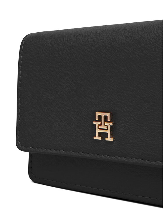 Tommy Hilfiger Tommy Hilfiger Geantă Th Icon Card Holder W/Chain AW0AW18248 Negru