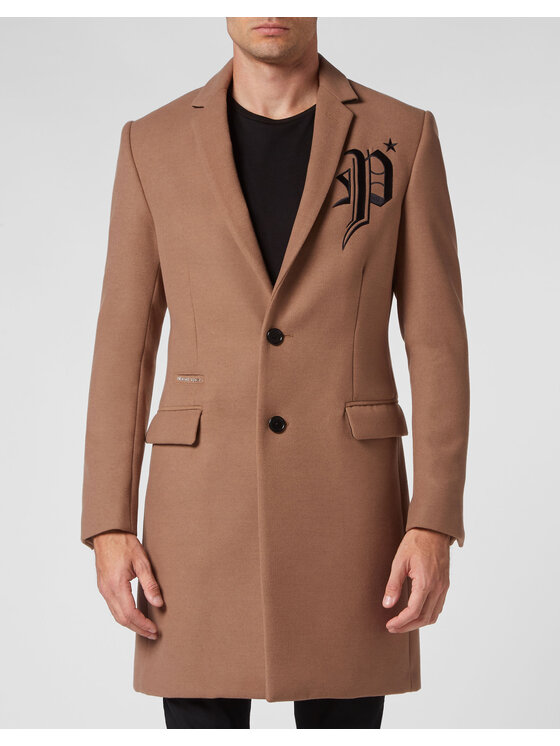 PHILIPP PLEIN PHILIPP PLEIN Kabát 481 Béžová Regular Fit