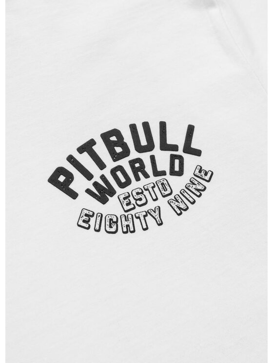 PITBULL PITBULL T-Shirt Koszulka męska HERO XL Biały Regular Fit