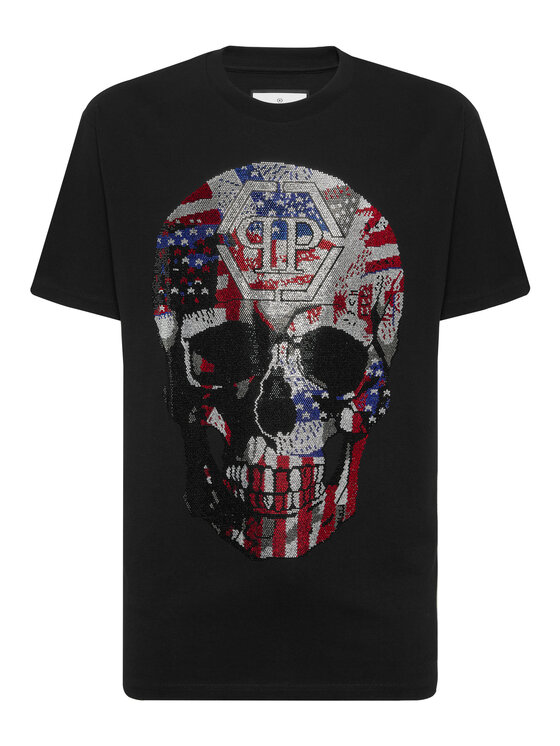 PHILIPP PLEIN PHILIPP PLEIN T-Shirt 26243 Czarny Regular Fit