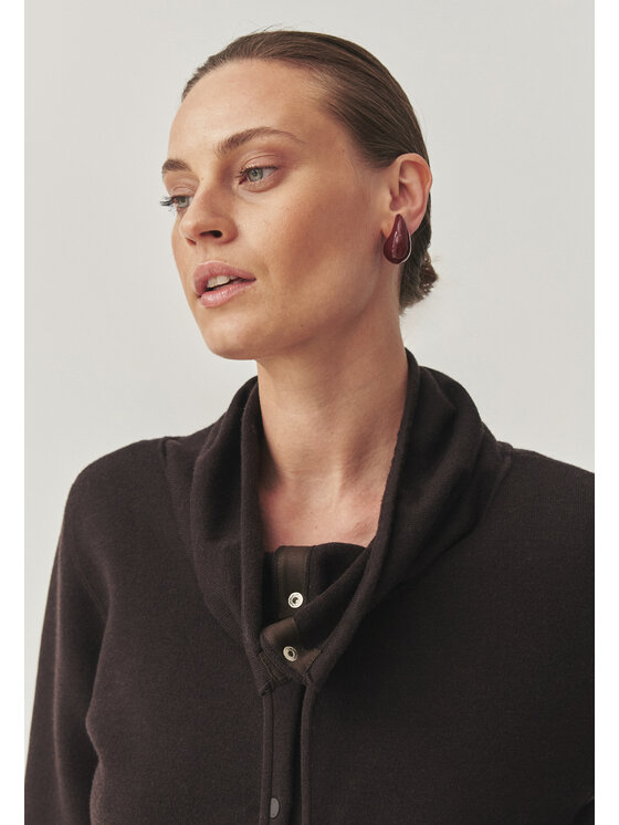 TATUUM TATUUM Kardigan MARTENA Brązowy Classic Fit