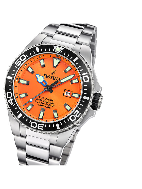 Festina Festina Zegarek F20663-4 Srebrny
