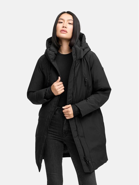 Navahoo Navahoo Kurtka zimowa Winterzart Czarny Regular Fit