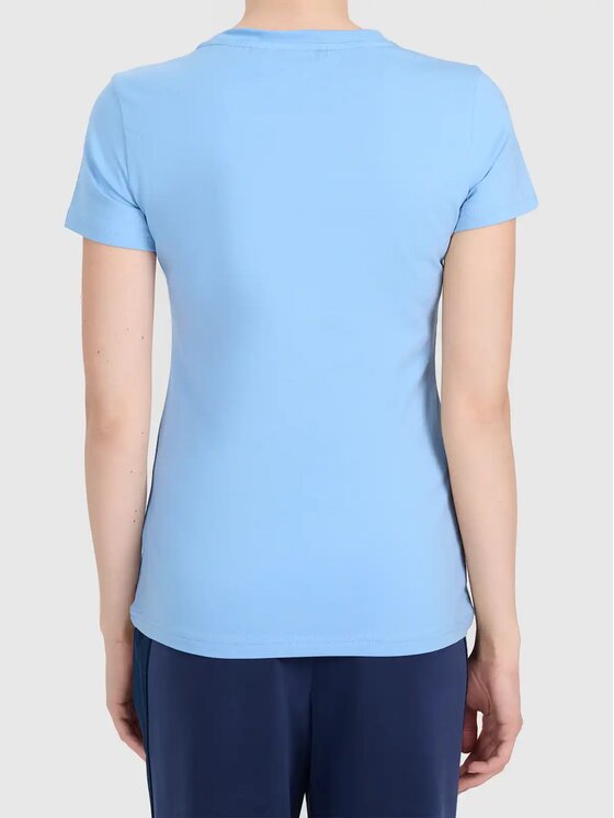 4F 4F T-shirt 4FWMM00TTSHF3306-32S Blu Authentic Slim Fit