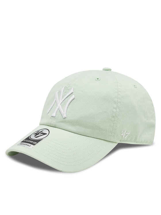 47 Brand Kapa S šiltom Mlb New York Yankees '47 Clean Up W/ No Loop Label B-NLRGW17GWS-B0 Zelena