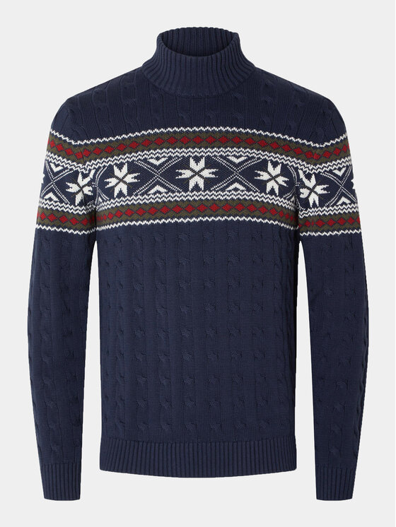 Selected Homme Selected Homme Rolák 16081554 Tmavomodrá Regular Fit