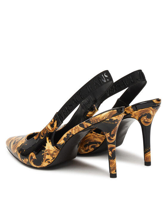 Versace Jeans Couture Versace Jeans Couture Pantofi cu toc subțire 80VA3S52 ZS366 G89 Negru