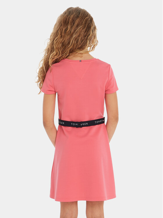 Tommy Hilfiger Tommy Hilfiger Ежедневна рокля Essential Skater KG0KG07776 D Розов Regular Fit