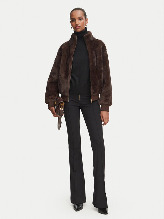 Rinascimento Rinascimento Krzno CFC0128524003 Temno rjava Regular Fit