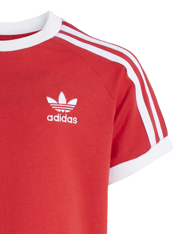 adidas adidas T-Shirt adicolor Trefoil JY3748 Červená Loose Fit