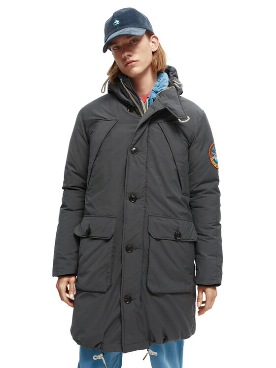 Scotch & Soda Parka 169114 Sivá Regular Fit