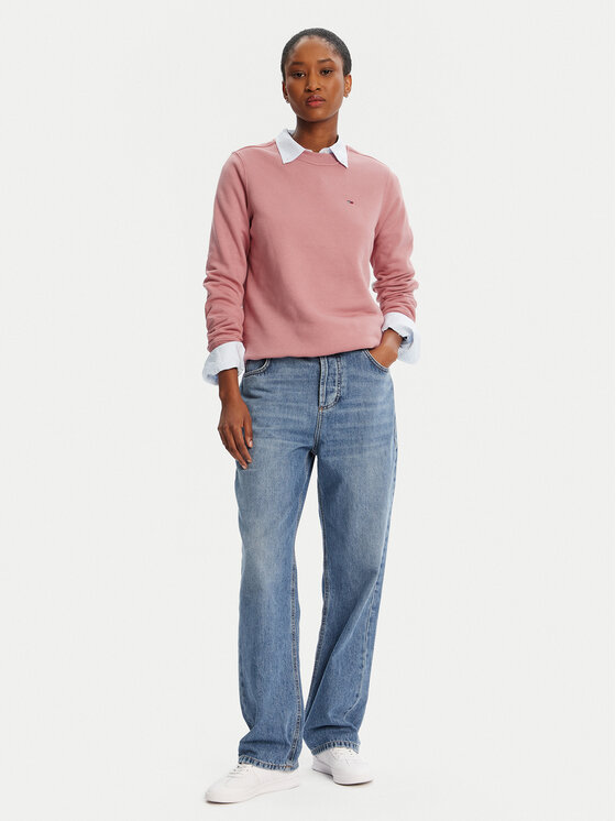 Tommy Jeans Tommy Jeans Felpa Flag DW0DW19959 Rosa Regular Fit
