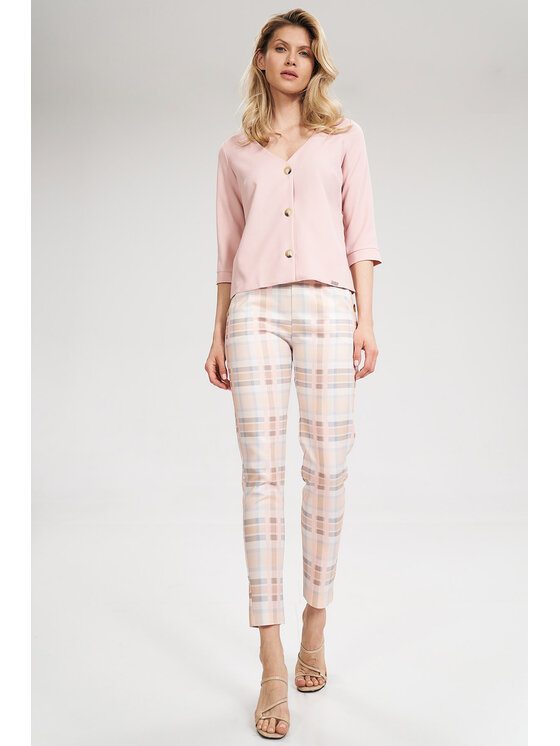 FIGL FIGL Blúzka M699 Ružová Regular Fit