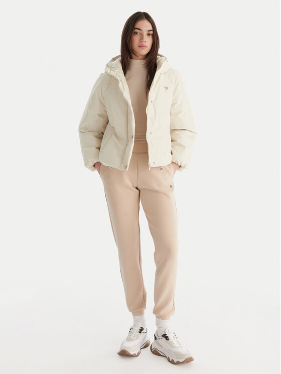 Guess Guess Зимова куртка V5BL07 WGLW2 Écru Relaxed Fit