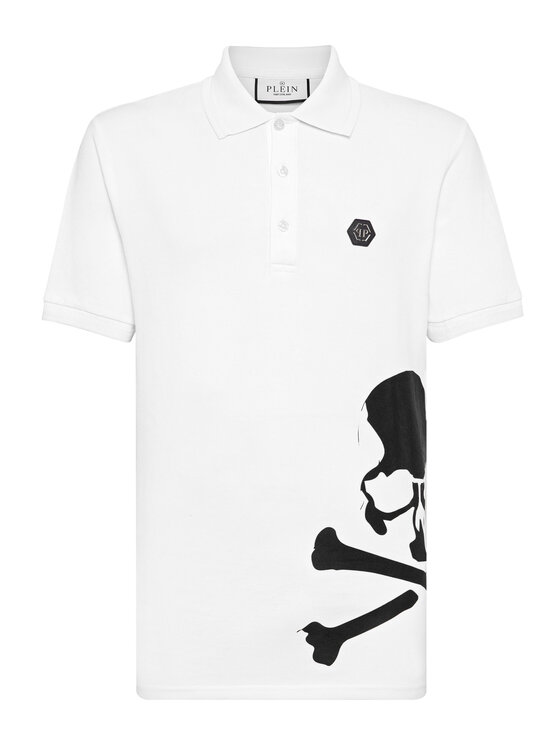 PHILIPP PLEIN PHILIPP PLEIN Polo 9833 Bianco Slim Fit