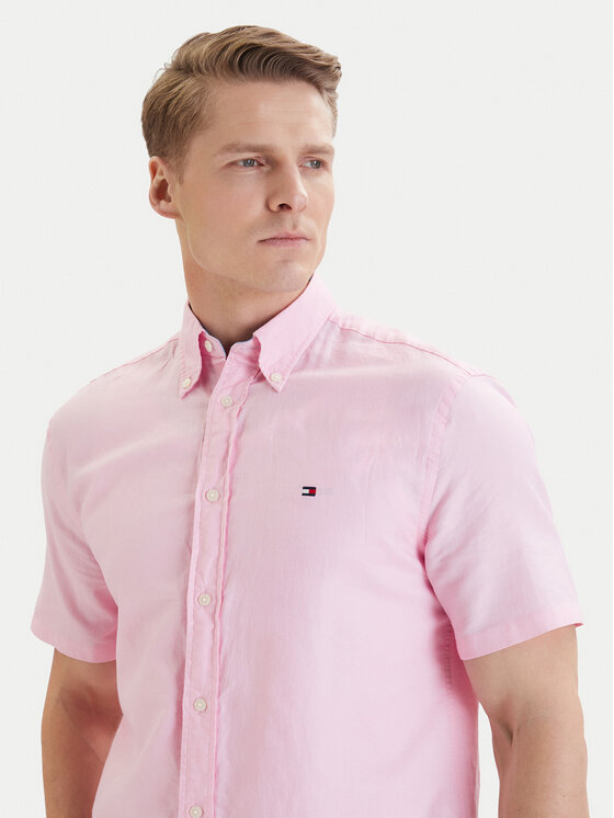 Tommy Hilfiger Tommy Hilfiger Krekls MW0MW42450 Rozā Regular Fit