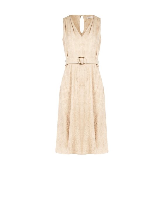 Rinascimento Rinascimento Abito da sera Abito ruota Beige Regular Fit