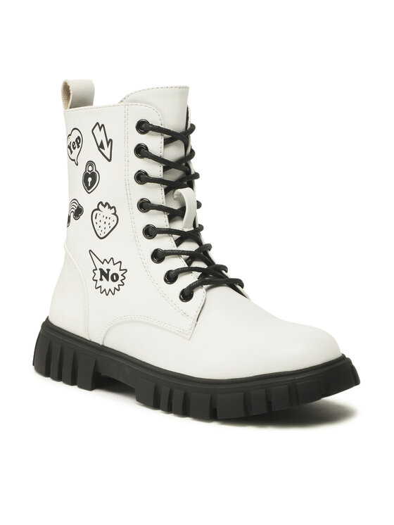 Nelli Blu Nelli Blu Schnürstiefeletten CS5827-12 Weiß