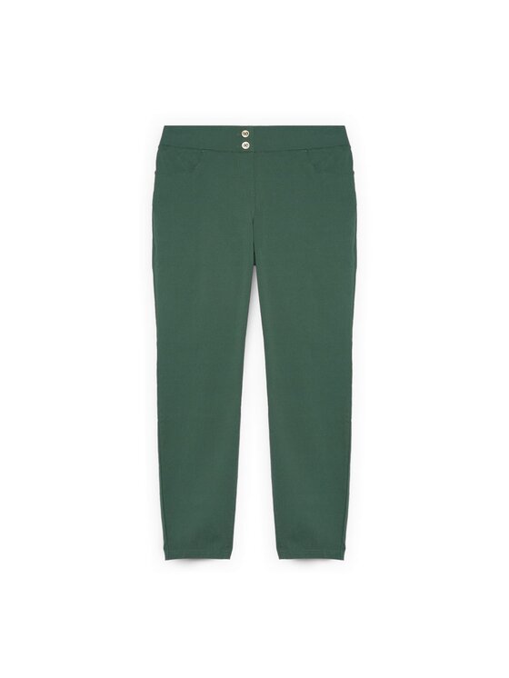 Fiorella Rubino Fiorella Rubino Spodnie materiałowe P700L002309N035 Zielony Regular Fit