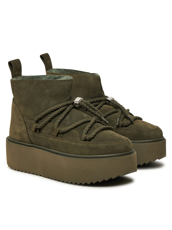 Inuikii Inuikii Čizme za snijeg Classic Low Platform 75204-004 Kaki