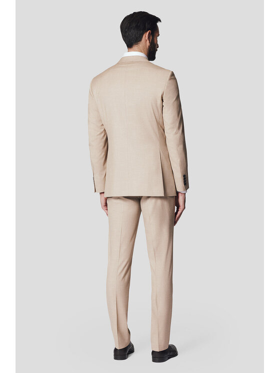Lancerto Lancerto Garnitur Washington GA073125000002 Beżowy Slim Fit