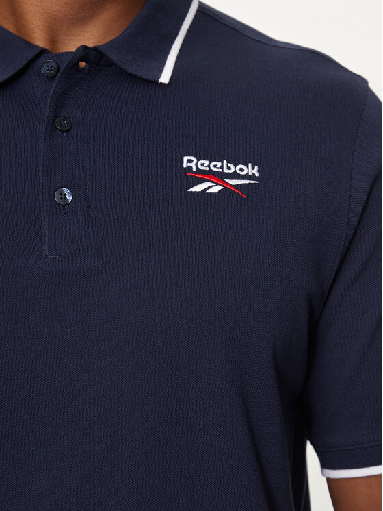 Reebok Reebok Polo Identity Small Logo Polo 100073032 Granatowy Regular Fit