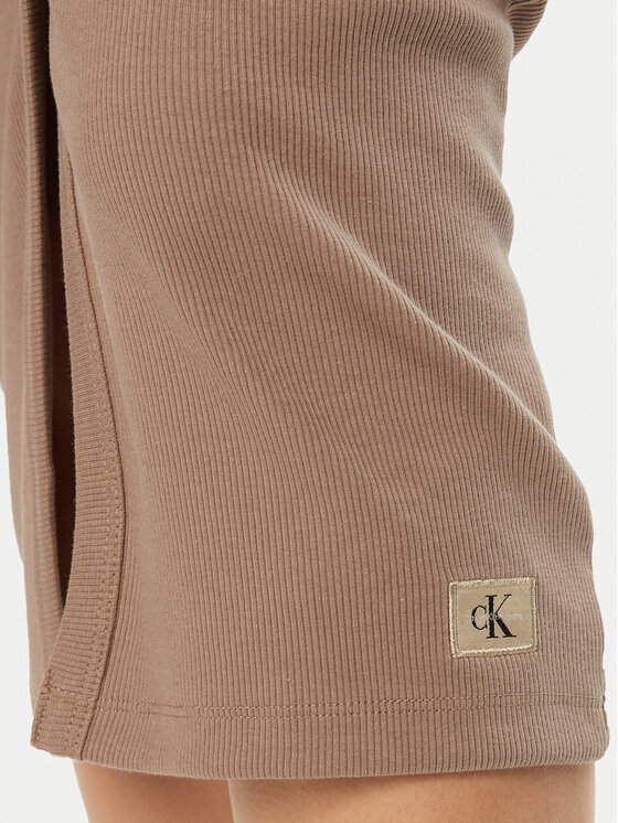 Calvin Klein Jeans Calvin Klein Jeans Každodenné šaty J20J224830 Béžová Slim Fit