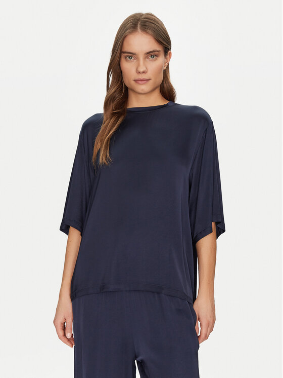 ViCOLO ViCOLO Bluză TD0013 Bleumarin Relaxed Fit