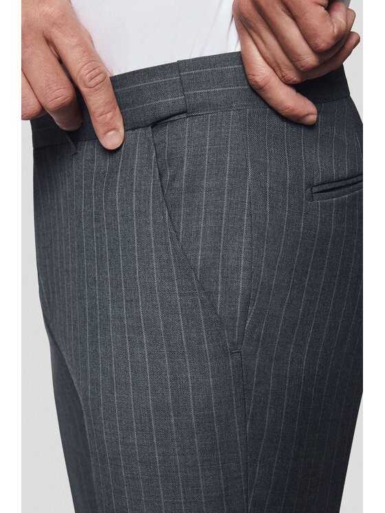 Lancerto Lancerto Garnitur Valum GA073125000010 Szary Slim Fit