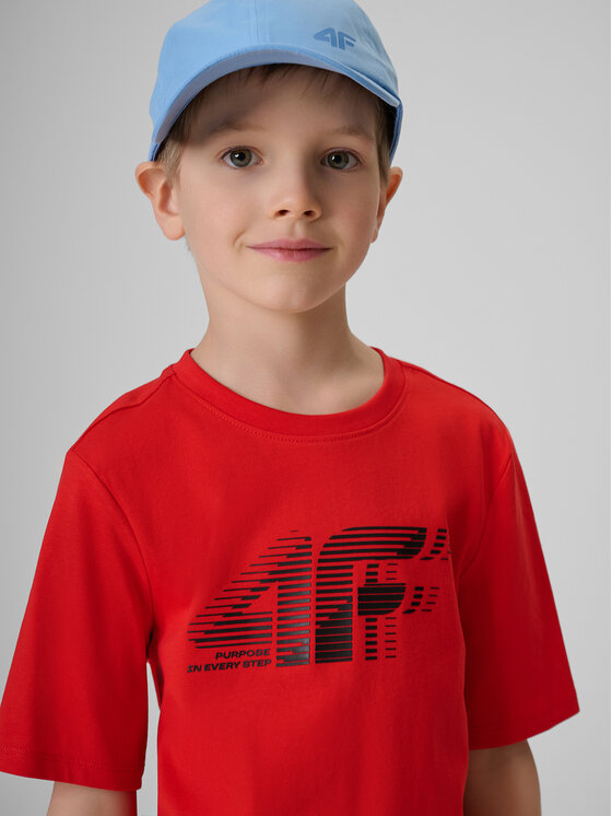 4F 4F T-Shirt PLAY SEASON Czerwony Regular Fit