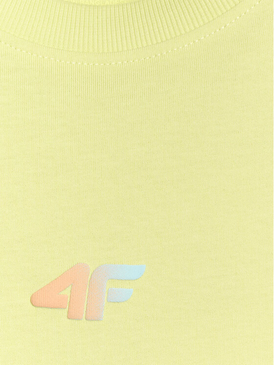 4F 4F T-Shirt FOB SUMMER Żółty jasny Oversize
