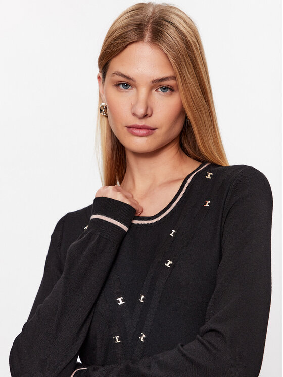 Liu Jo Sport Liu Jo Sport Φόρεμα υφασμάτινο TF3128 MS49I Μαύρο Regular Fit