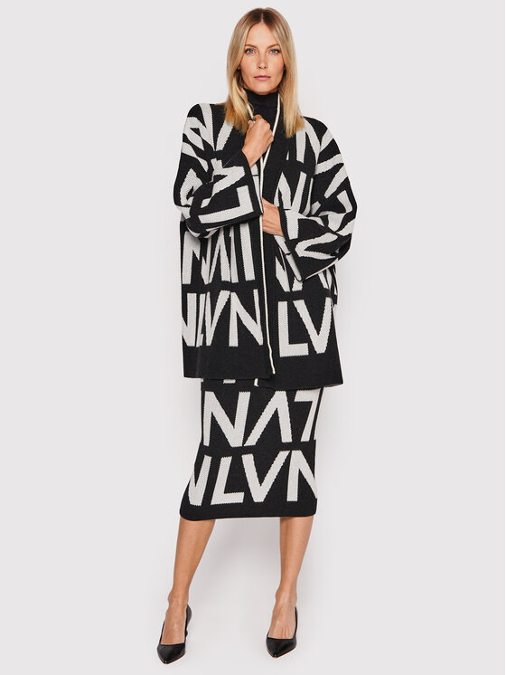Liviana Conti Liviana Conti Кардиган F2WC40 Черен Relaxed Fit