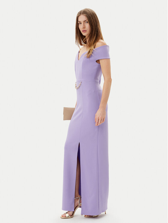 Rinascimento Rinascimento Vakarinė suknelė CFC0123610003 Violetinė Regular Fit