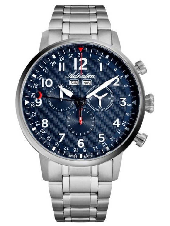 Adriatica Adriatica Zegarek A8308.4125CH-SET Srebrny