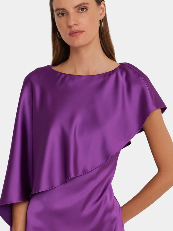 LAUREN RALPH LAUREN Lauren Ralph Lauren Sukienka koktajlowa 253925915001 Fioletowy Regular Fit