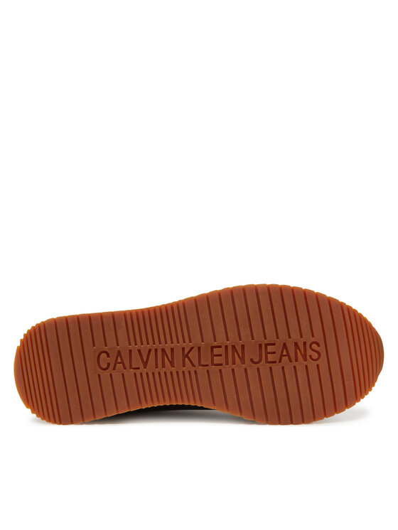 Calvin Klein Jeans Calvin Klein Jeans Sneakersy Retro Runner Low Laceup Canvas YW0YW01888 Čierna