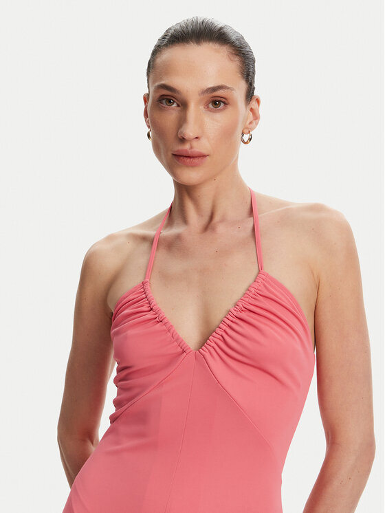 Silvian Heach Silvian Heach Letné šaty Madev GPP25330VE Ružová Slim Fit