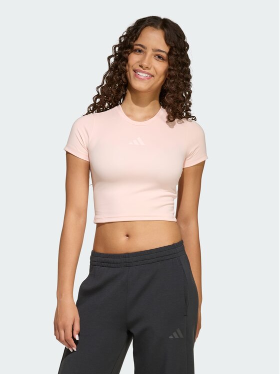 adidas adidas T-Shirt 158913 Różowy Slim Fit