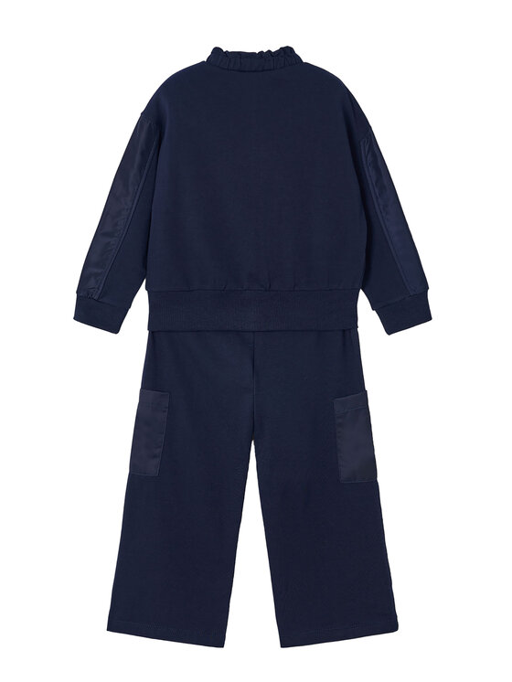 Mayoral Mayoral Dres 3878 Granatowy Relaxed Fit