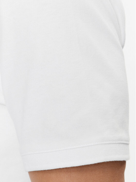Gap Gap Тениска с яка и копчета 586306-05 Бял Regular Fit