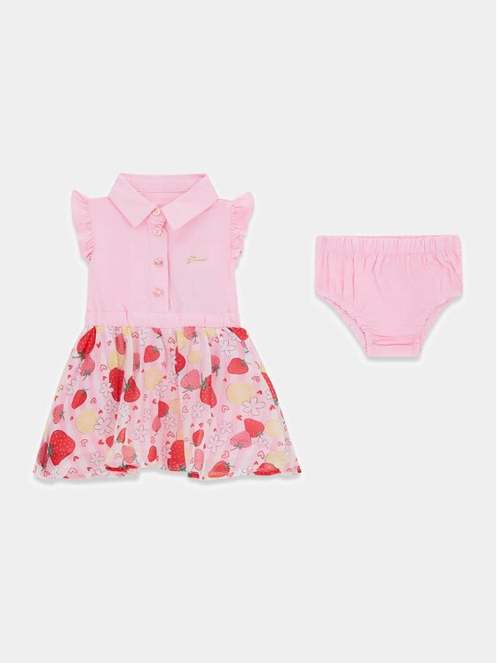 Guess Kids Guess Kids Sukienka codzienna 181327 Kolorowy Classic Fit
